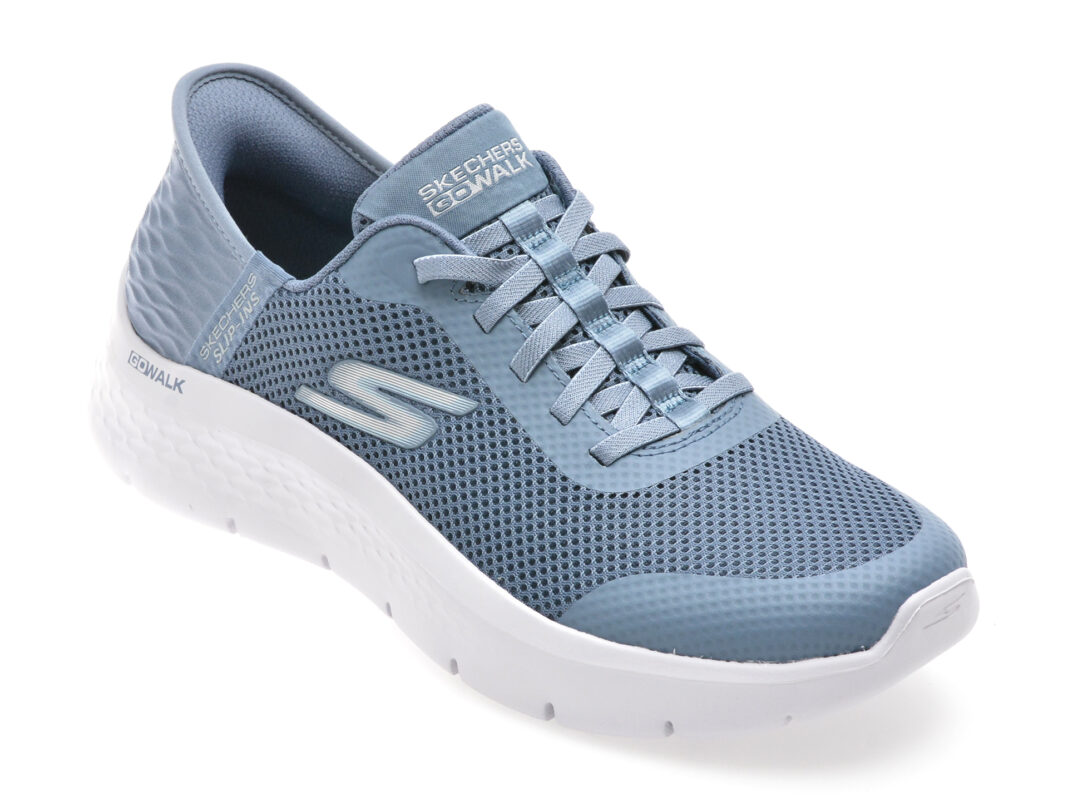Pantofi sport SKECHERS albastri, GO WALK FLEX, din material textil Pantofi sport SKECHERS albastri, GO WALK FLEX, din material textil