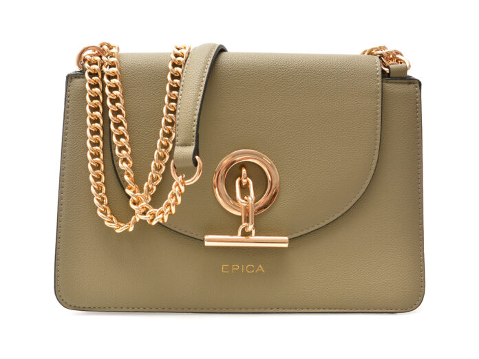 Geanta EPICA verde, 7011, din piele ecologica Geanta EPICA verde, 7011, din piele ecologica