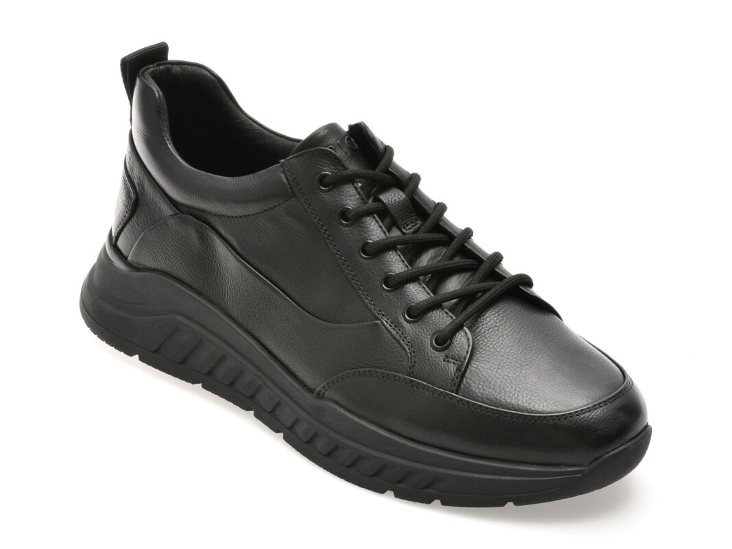 Pantofi sport EPICA negri, 58619, din piele naturala Pantofi sport EPICA negri, 58619, din piele naturala