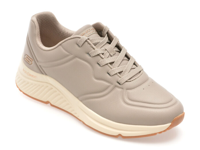 Pantofi sport SKECHERS gri, BOBS ARCH COMFORT B SWEET, din piele ecologica Pantofi sport SKECHERS gri, BOBS ARCH COMFORT B SWEET, din piele ecologica