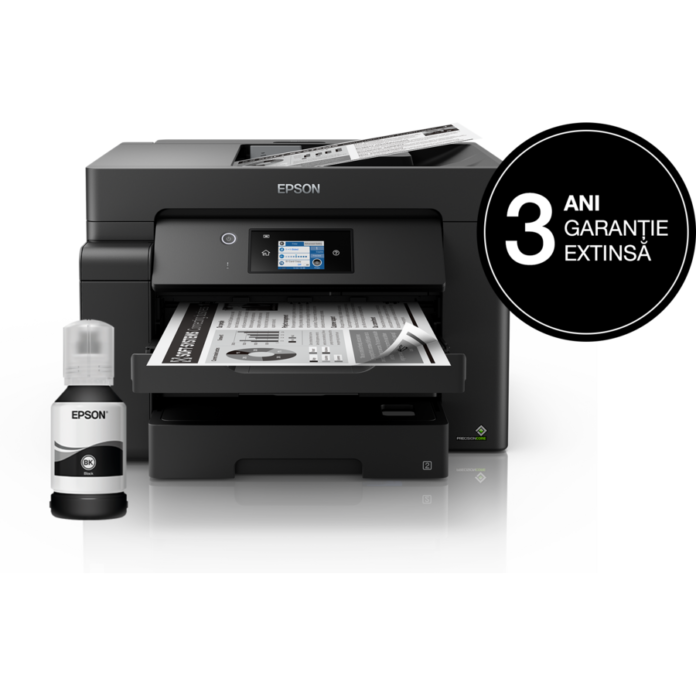 Multifunctional Inkjet Monocrom EPSON EcoTank M15140, 32ppm, Duplex, ADF, A3, USB, Retea, Wireless Multifunctional Inkjet Monocrom EPSON EcoTank M15140, 32ppm, Duplex, ADF, A3, USB, Retea, Wireless