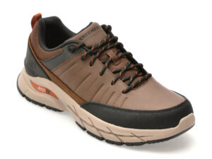 Pantofi sport SKECHERS maro, ARCH FIT BAXTER, din piele naturala Pantofi sport SKECHERS maro, ARCH FIT BAXTER, din piele naturala