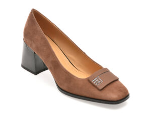 Pantofi eleganti EPICA maro, 4L109, din piele intoarsa Pantofi eleganti EPICA maro, 4L109, din piele intoarsa