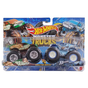 Set 2 masini Monster Truck, Hot Wheels, Smash-squatch si 32 Degrees, 1:64, HLT65 Set 2 masini Monster Truck, Hot Wheels, Smash-squatch si 32 Degrees, 1:64, HLT65