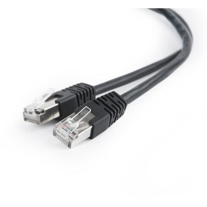 Cablu FTP Gembird PP22-0.5M/BK, Patchcord, CAT.5e, 0.5m (Negru) Cablu FTP Gembird PP22-0.5M/BK, Patchcord, CAT.5e, 0.5m (Negru)
