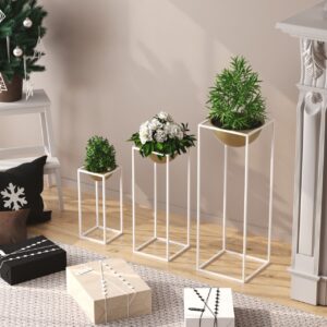 Ghiveci decorativ GED019C Auriu 28x80x28 cm Ghiveci decorativ GED019C Auriu 28x80x28 cm