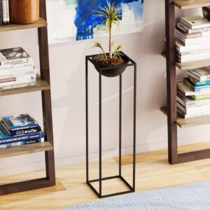 Ghiveci decorativ GED020 Negru 28x80x28 cm Ghiveci decorativ GED020 Negru 28x80x28 cm