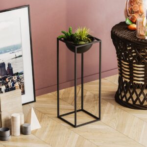 Ghiveci decorativ GED021 Negru 22x60x22 cm Ghiveci decorativ GED021 Negru 22x60x22 cm