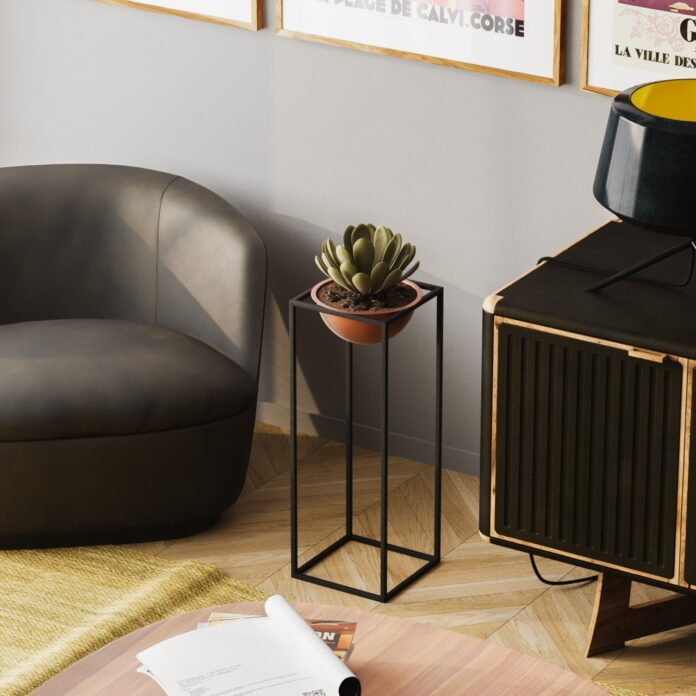 Ghiveci decorativ GED021B Cupru 22x60x22 cm Ghiveci decorativ GED021B Cupru 22x60x22 cm