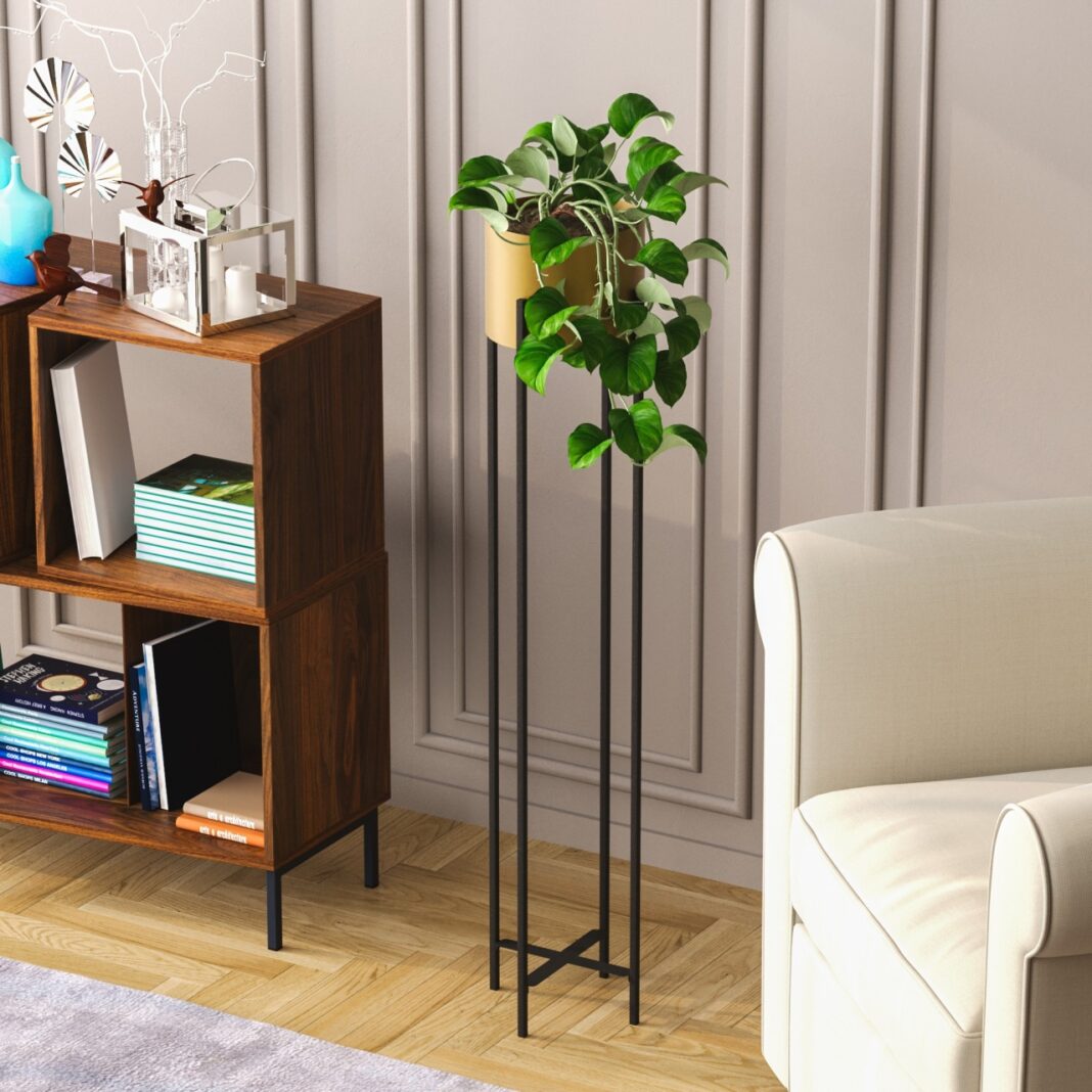 Ghiveci decorativ GED024A Negru 23x108x23 cm Ghiveci decorativ GED024A Negru 23x108x23 cm