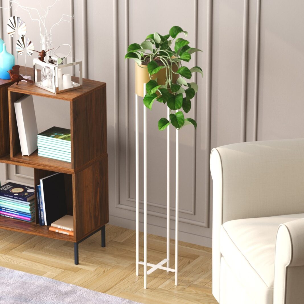 Ghiveci decorativ GED024C Auriu 23x108x23 cm Ghiveci decorativ GED024C Auriu 23x108x23 cm