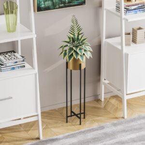 Ghiveci decorativ GED025A Auriu 23x78x23 cm Ghiveci decorativ GED025A Auriu 23x78x23 cm