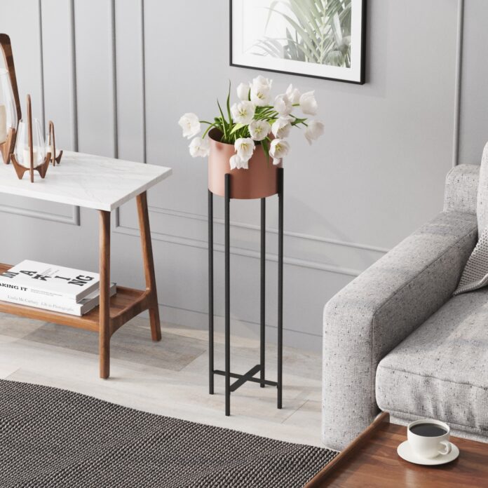 Ghiveci decorativ GED025B Cupru 23x78x23 cm Ghiveci decorativ GED025B Cupru 23x78x23 cm