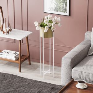 Ghiveci decorativ GED025C Auriu 23x78x23 cm Ghiveci decorativ GED025C Auriu 23x78x23 cm