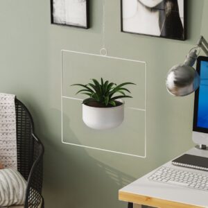 Ghiveci decorativ Pandantif Alb 40x40x17 cm Ghiveci decorativ Pandantif Alb 40x40x17 cm