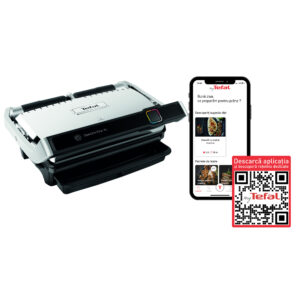 Gratar electric Tefal OptiGrill Elite XL GC760D30, 2200 W, 16 programe de gatit, senzor de gatire, indicator pentru nivelul de gatire, placi 40x20cm, termostat reglabil, negru/ inox Gratar electric Tefal OptiGrill Elite XL GC760D30, 2200 W, 16 programe de gatit, senzor de gatire, indicator pentru nivelul de gatire, placi 40x20cm, termostat reglabil, negru/ inox