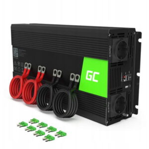 Invertor de tensiune 1500W/3000W 12V la 230V Volt USB DC AC Unda sinusoidala pura Green Cell Invertor de tensiune 1500W/3000W 12V la 230V Volt USB DC AC Unda sinusoidala pura Green Cell