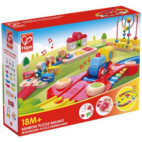 Set de joaca Hape - Sina de tren curcubeu Set de joaca Hape - Sina de tren curcubeu