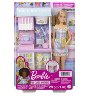 Set de joaca Barbie, Magazinul de inghetata Set de joaca Barbie, Magazinul de inghetata