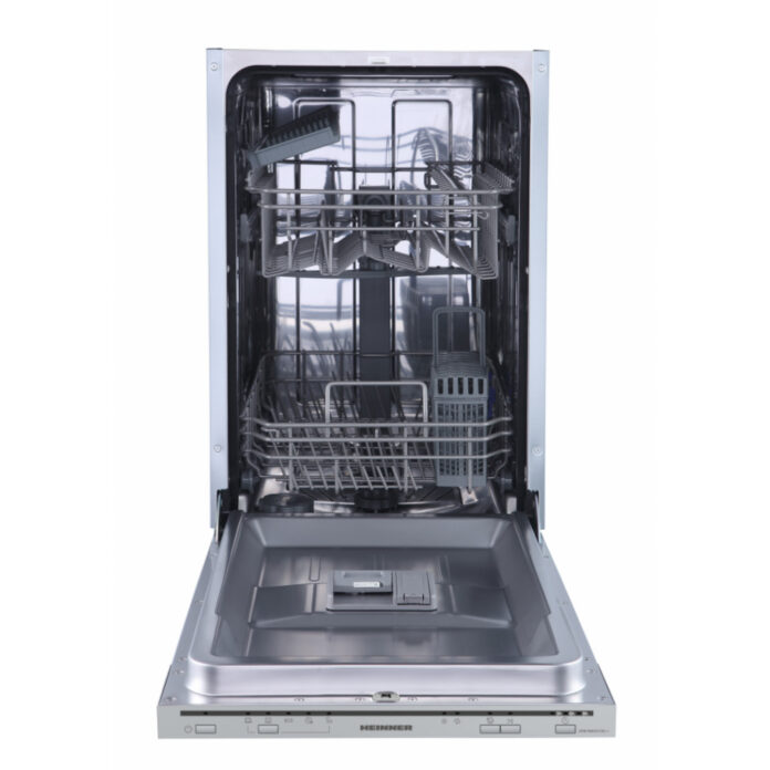 Masina de spalat vase incorporabila Heinner HDW-BI4505IE++, 10 seturi, 5 programe, Half load, Aquastop, Clasa E (Alb) Masina de spalat vase incorporabila Heinner HDW-BI4505IE++, 10 seturi, 5 programe, Half load, Aquastop, Clasa E (Alb)