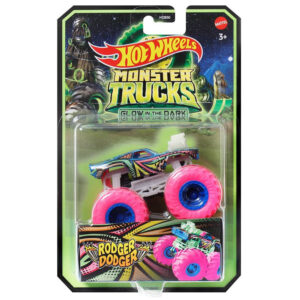 Masinuta Monster Trucks, Hot Wheels, Glow in the Dark, 1:64, Rodger Dodger, HMH31 Masinuta Monster Trucks, Hot Wheels, Glow in the Dark, 1:64, Rodger Dodger, HMH31