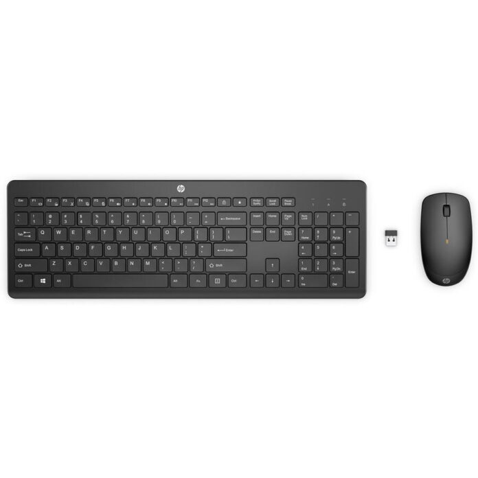 Kit Tastatura si Mouse Wireless HP 230 (Negru) Kit Tastatura si Mouse Wireless HP 230 (Negru)