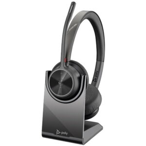 Casti Stereo HP Poly Voyager 4320, cu stand pentru incarcare, Microfon, USB-A, Bluetooth (Negru) Casti Stereo HP Poly Voyager 4320, cu stand pentru incarcare, Microfon, USB-A, Bluetooth (Negru)