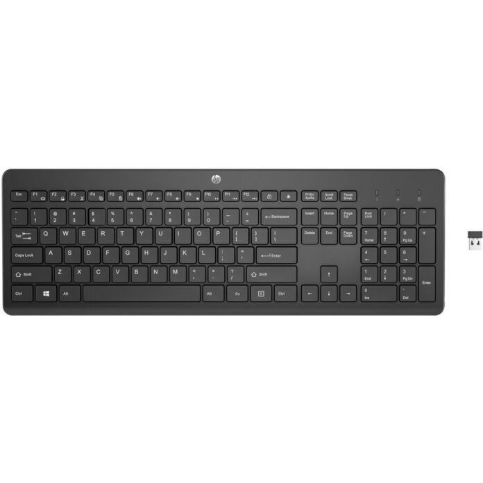 Tastatura Wireless HP 230, Bluetooth, USB Micro receiver 2.4GHz (Negru) Tastatura Wireless HP 230, Bluetooth, USB Micro receiver 2.4GHz (Negru)