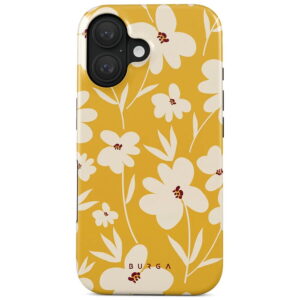 Husa Dual Layer Sunday Market Burga pentru iPhone 16, Galben Husa Dual Layer Sunday Market Burga pentru iPhone 16, Galben