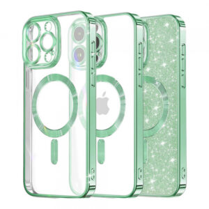Husa MagSafe pentru Apple iPhone 14 Pro, Techsuit, Luxury Glitter Husa MagSafe pentru Apple iPhone 14 Pro, Techsuit, Luxury Glitter