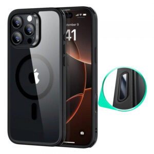 Husa MagSafe pentru Apple iPhone 16 Pro, ESR, Classic Hybrid Slide, Neagra Transparenta Husa MagSafe pentru Apple iPhone 16 Pro, ESR, Classic Hybrid Slide, Neagra Transparenta