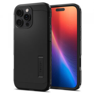 Husa MagSafe pentru Apple iPhone 16 Pro Max, Spigen, Tough Armor, Neagra Satinata Husa MagSafe pentru Apple iPhone 16 Pro Max, Spigen, Tough Armor, Neagra Satinata