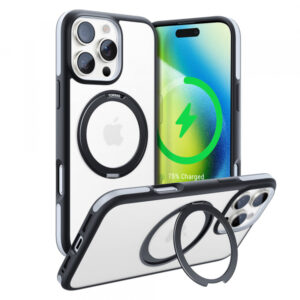 Husa MagSafe pentru Apple iPhone 16 Pro, Torras, Ostand R Fusion, Bleumarin Husa MagSafe pentru Apple iPhone 16 Pro, Torras, Ostand R Fusion, Bleumarin