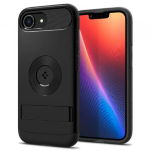 Husa MagSafe pentru Apple iPhone 16e, Spigen, Slim Armor, Neagra Husa MagSafe pentru Apple iPhone 16e, Spigen, Slim Armor, Neagra