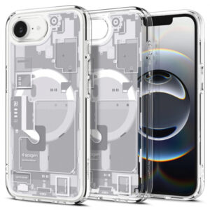Husa MagSafe pentru Apple iPhone 16e, Spigen, Ultra Hybrid Zero One, Alba Husa MagSafe pentru Apple iPhone 16e, Spigen, Ultra Hybrid Zero One, Alba