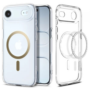Husa MagSafe pentru Apple iPhone 17, Spigen, Ultra Hybrid, Aurie Transparenta Husa MagSafe pentru Apple iPhone 17, Spigen, Ultra Hybrid, Aurie Transparenta
