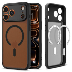 Husa MagSafe pentru Apple iPhone 17 Pro, Spigen, Ultra Hybrid, Neagra Satinata Husa MagSafe pentru Apple iPhone 17 Pro, Spigen, Ultra Hybrid, Neagra Satinata
