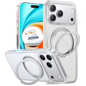 Husa MagSafe pentru Apple iPhone 17 Pro Max, Torras Ostand Pro (Transparent) Husa MagSafe pentru Apple iPhone 17 Pro Max, Torras Ostand Pro (Transparent)