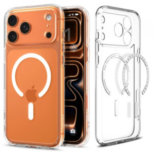Husa MagSafe pentru Apple iPhone 17 Pro, Spigen, Ultra Hybrid T, Alba Husa MagSafe pentru Apple iPhone 17 Pro, Spigen, Ultra Hybrid T, Alba