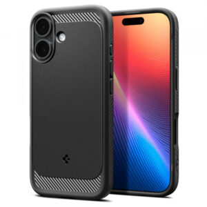 Husa MagSafe pentru Apple iPhone 17, Spigen, Rugged Armor, Gri Husa MagSafe pentru Apple iPhone 17, Spigen, Rugged Armor, Gri