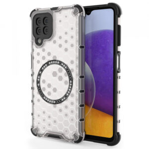 Husa MagSafe pentru Samsung Galaxy A22 5G A226, Techsuit, HoneyComb Shield, Alba Husa MagSafe pentru Samsung Galaxy A22 5G A226, Techsuit, HoneyComb Shield, Alba