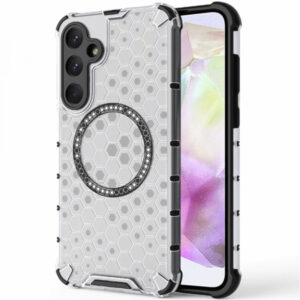 Husa MagSafe pentru Samsung Galaxy A35 5G A356, Techsuit, HoneyComb Shield, Alba Husa MagSafe pentru Samsung Galaxy A35 5G A356, Techsuit, HoneyComb Shield, Alba