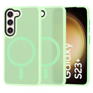 Husa MagSafe pentru Samsung Galaxy S23+ S916, Techsuit, HaloFrost, Verde Deschis Husa MagSafe pentru Samsung Galaxy S23+ S916, Techsuit, HaloFrost, Verde Deschis