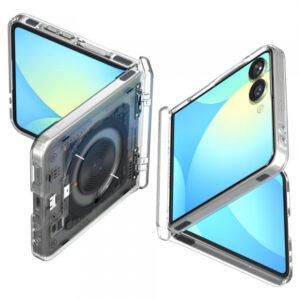 Husa MagSafe pentru Samsung Galaxy Z Flip7 F766, Spigen, Ultra Hybrid Pro Neo One, Transparenta Husa MagSafe pentru Samsung Galaxy Z Flip7 F766, Spigen, Ultra Hybrid Pro Neo One, Transparenta