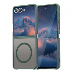 Husa Techsuit HaloFrost II MagSafe pentru Samsung Galaxy Z Flip7 F766, Verde Husa Techsuit HaloFrost II MagSafe pentru Samsung Galaxy Z Flip7 F766, Verde