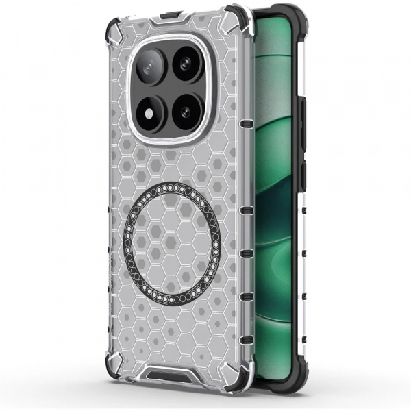 Husa MagSafe pentru Xiaomi Poco X7 / Note 14 Pro 5G, Techsuit, HoneyComb Shield, Alba Husa MagSafe pentru Xiaomi Poco X7 / Note 14 Pro 5G, Techsuit, HoneyComb Shield, Alba