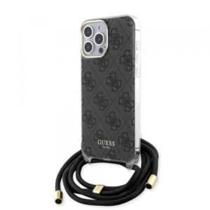 Husa pentru Apple iPhone 15 Plus, Guess, Crossbody 4G Metal Logo, Neagra Husa pentru Apple iPhone 15 Plus, Guess, Crossbody 4G Metal Logo, Neagra