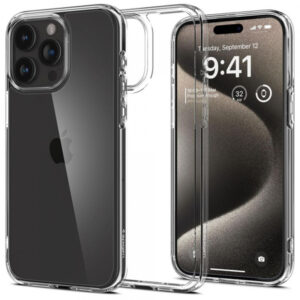 Husa pentru Apple iPhone 15 Pro Max, Spigen, Ultra Hybrid, Transparenta Husa pentru Apple iPhone 15 Pro Max, Spigen, Ultra Hybrid, Transparenta