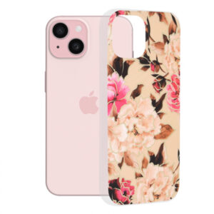 Husa pentru Apple iPhone 15, Techsuit, Marble, Bej Husa pentru Apple iPhone 15, Techsuit, Marble, Bej