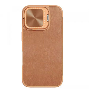 Husa pentru Apple iPhone 16, Nillkin, Qin Prop, Maro Husa pentru Apple iPhone 16, Nillkin, Qin Prop, Maro